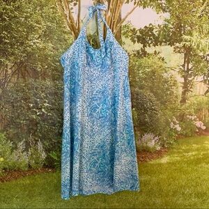 Columbia Turquoise Halter Dress